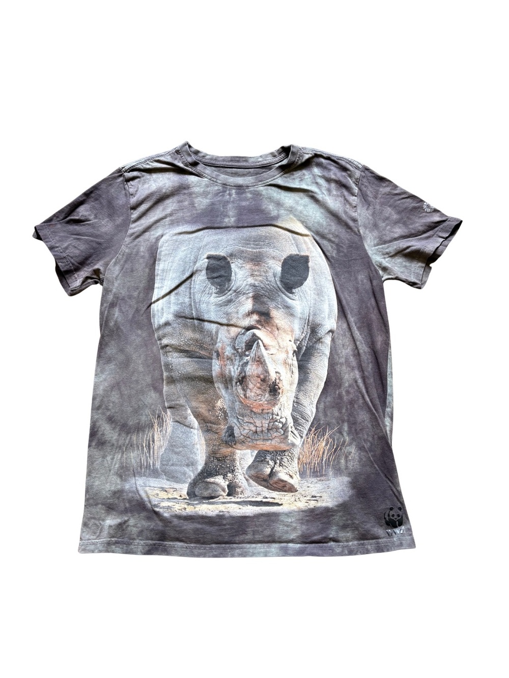 Kool Africa Men's Gray Rhino Graphic Southwick's Zoo WWF T-Shirt Size L